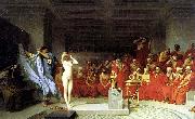 Jean-Leon Gerome Phryne before the Areopagus, oil painting on canvas